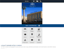 Tablet Screenshot of hotelmdm.com.pl